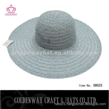 Stylish Lady Cheap Polyester Hats for promotional floppy summer hat